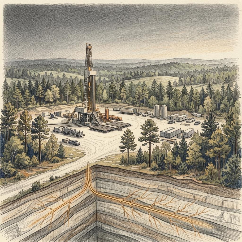 Editorial illustration for Haynesville Shale Revival: New Opportunities in East Texas and Louisiana