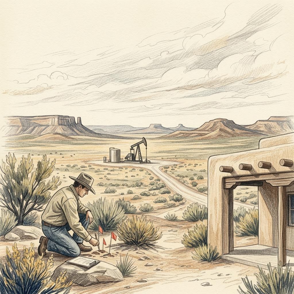 Editorial illustration for New Mexico's Changing Regulatory Environment: Impact on Oil and Gas Operations