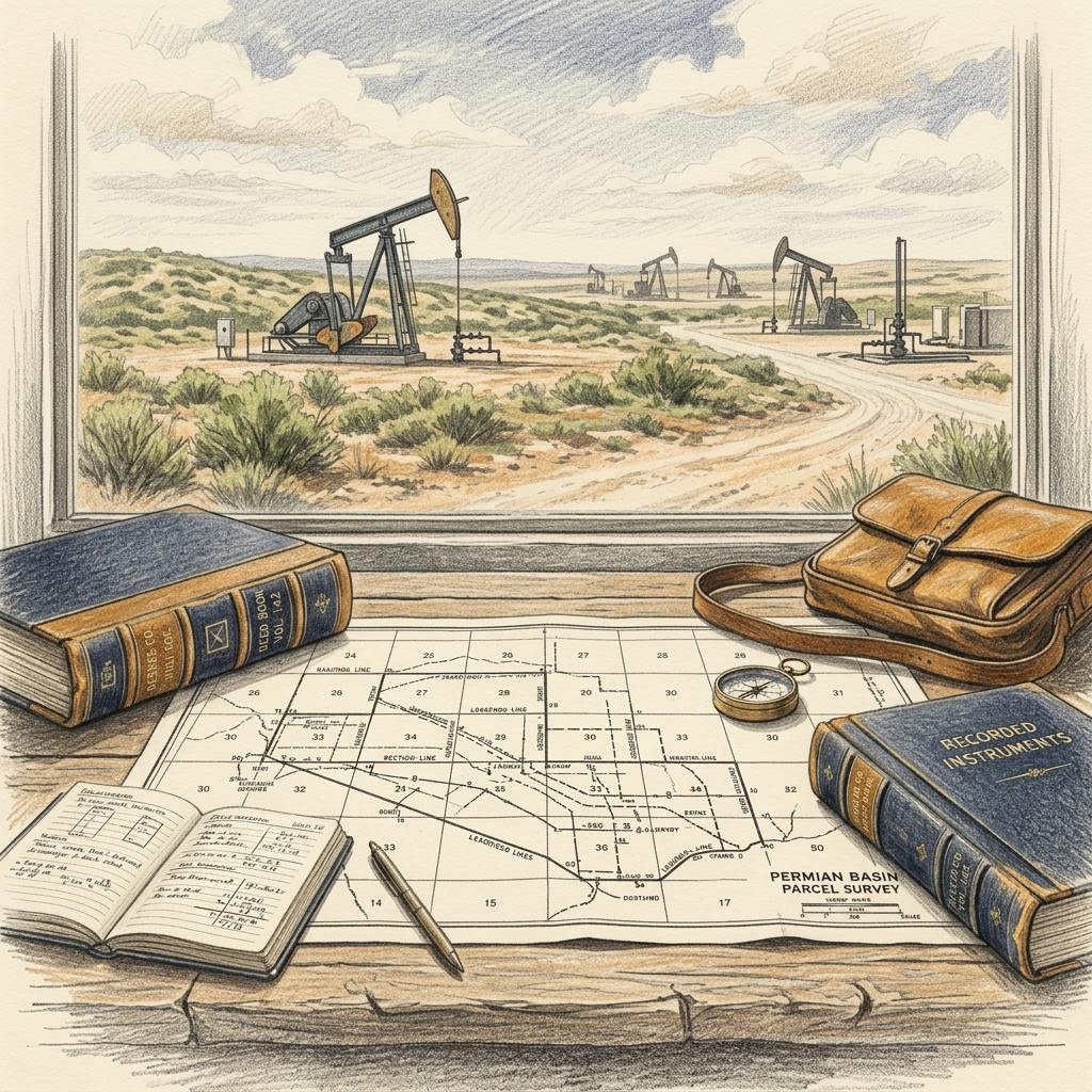 Editorial illustration for My Deed Doesn't List That Tract. Did I Still Receive the Minerals?