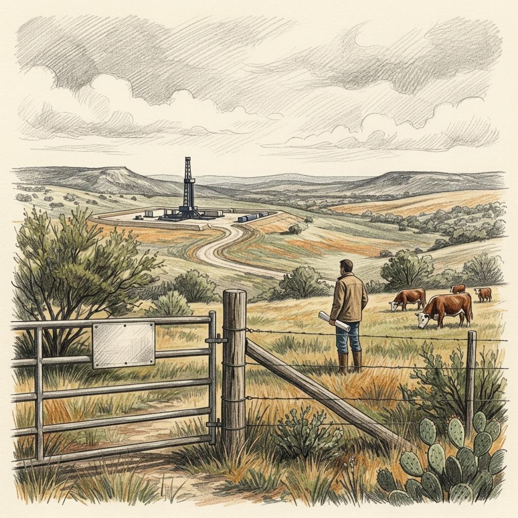 Editorial illustration for Surface Use Agreements: Protecting Landowner Rights While Enabling Development