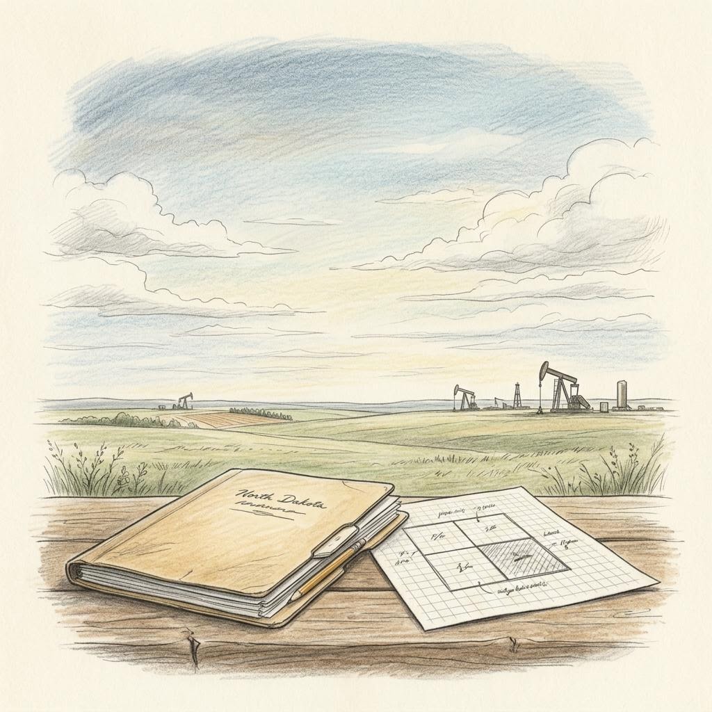 Editorial illustration for Inherited Mineral Rights in North Dakota: Where to Start
